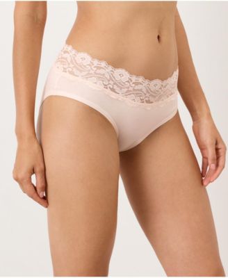 Women's Lace Waist Brief 3-Pack Made With Cotton