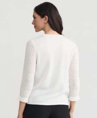 Women's Crewneck Pull-On Blouse