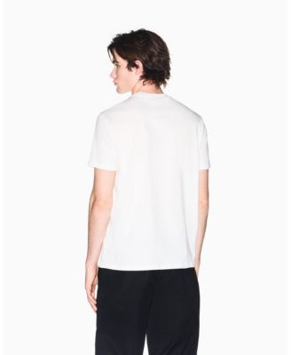 Men's Short Sleeve Flocked Stripe T-Shirt