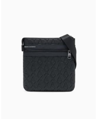 Men's Tonal All Over Logo Crossbody Bag