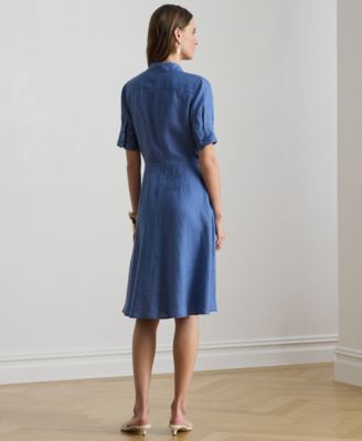 Petite Wakana Tie-Front Shirt Dress