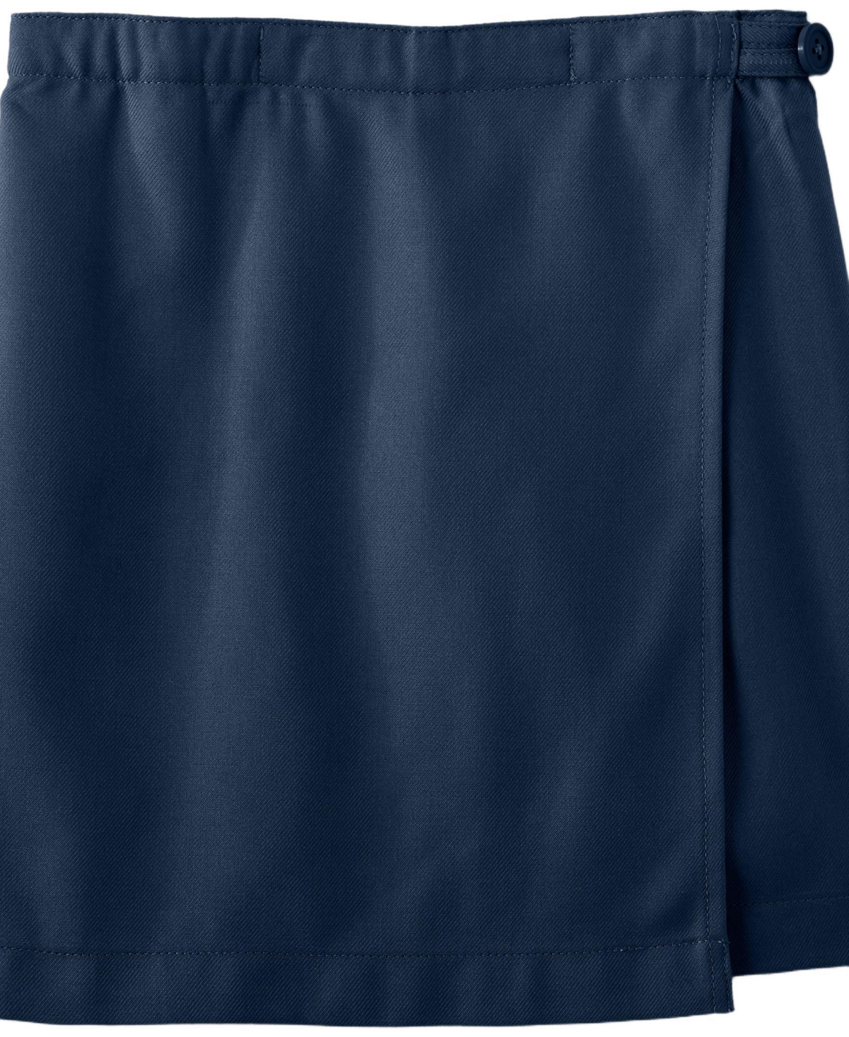 Lands' End Big Girls School Uniform Solid A Line Tab Skort