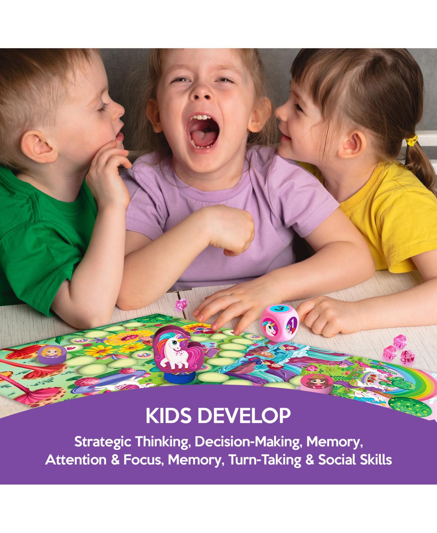 Детская настольная игра Chalk & Chuckles The Princess Race Magnetic Strategy Board Game, Ages 4+ — фото 3
