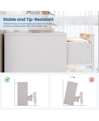 Fluted Dresser for Bedroom with 10 Drawers, 59" Wide Modern Chest of Drawers with Wood Frame , Storage Organizer