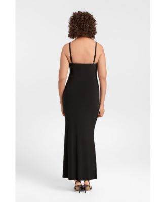 Women's Sculpting Shapewear Scoop Neck Cami Maxi Dress
