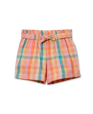 Girls Belted Woven Pull On Shorts