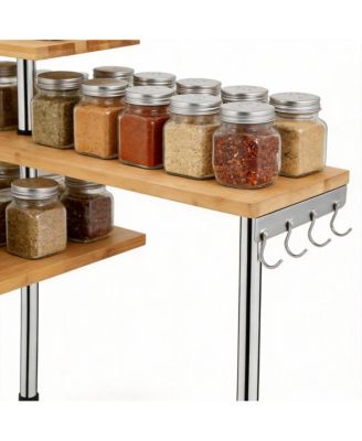 Adjustable 3-Tier Corner Shelf for Kitchen, Bathroom, Bedroom, Office