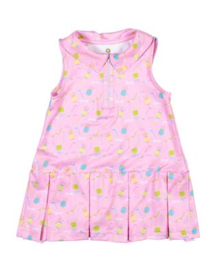 Toddler Girls Golf Print Performance Knit Dress