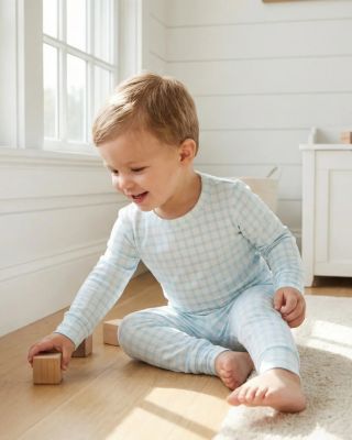 Toddler Boys Coastal Check Pajama Set