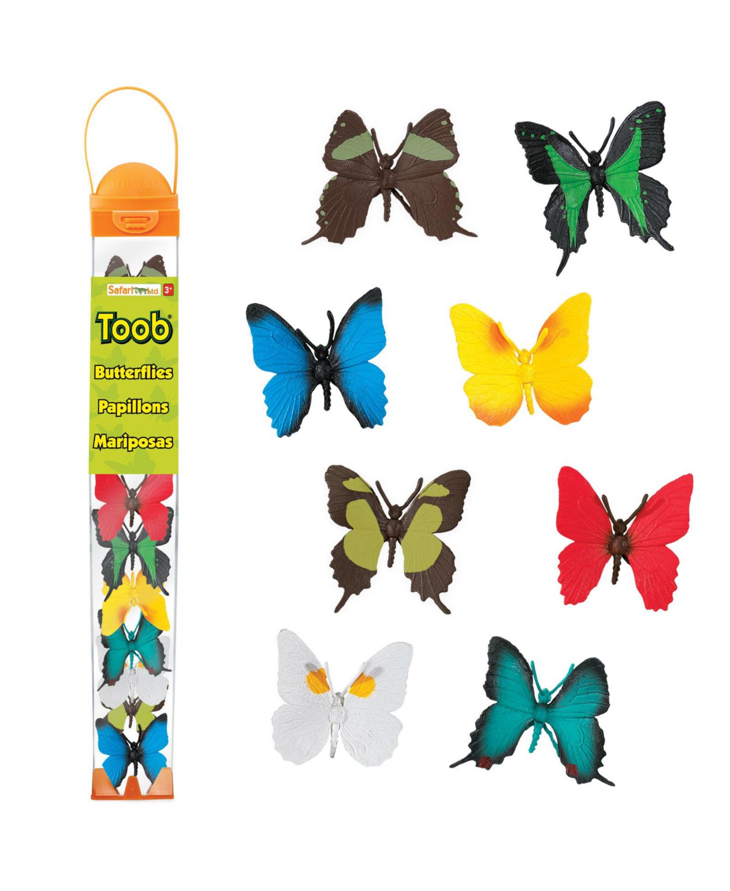 Детские фигурки Safari Ltd. Butterfly Hand-Painted 8-Piece Figurine, Ages 3+ — фото 1