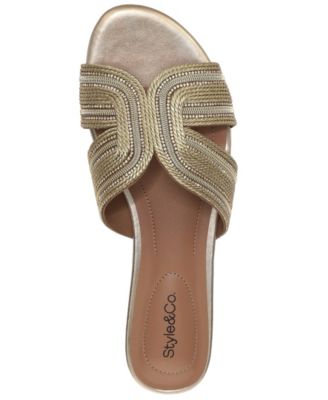 Women's Raelynn Metallic Rope Flat Sandals