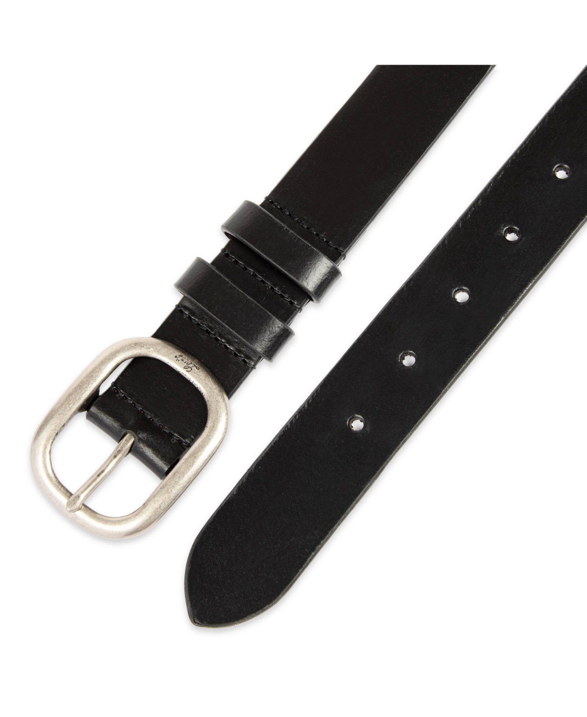 Levi's Women's Casual Center Bar Double Loop Leather Belt