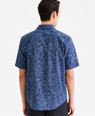 Men's Short-Sleeve Wave Geo Shirt