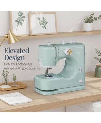 55-Piece Sewing Machine Kit for Beginners, w/ 16 Stitch Patterns, Double Stitching