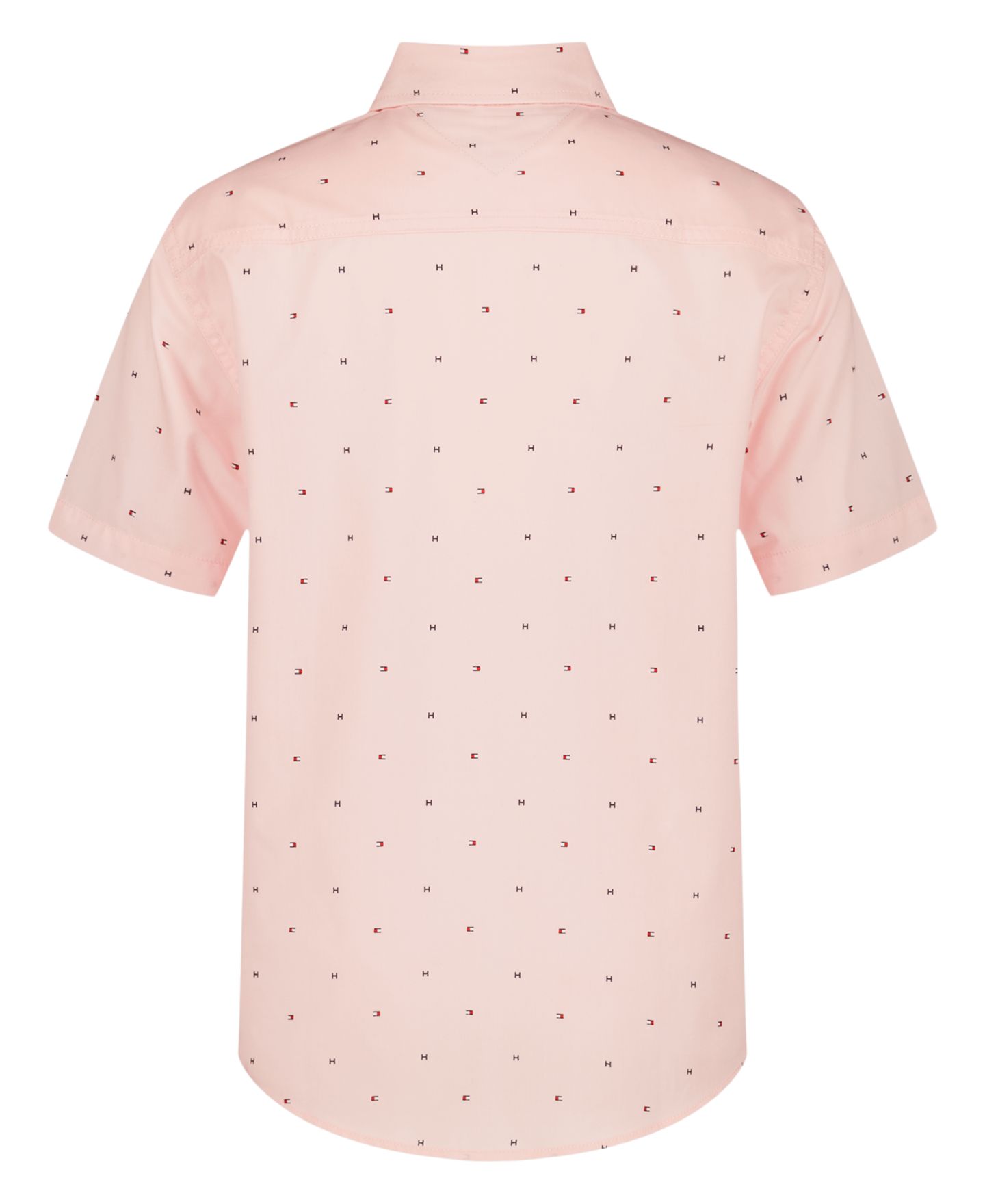 Рубашка Tommy Hilfiger Flag Short-Sleeve Woven Shirt для мальчиков, цвет: Персиковый — фото 2