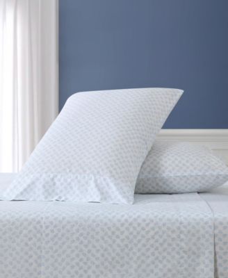 Breezy Bloom 200-Thread Count Cotton Percale 3-Pc. Sheet Set, Twin