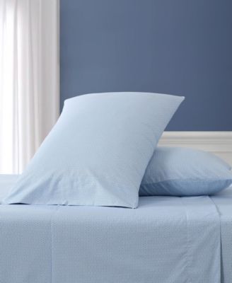 Geo Floral 200-Thread Count Cotton Percale 3-Pc. Sheet Set, Twin XL