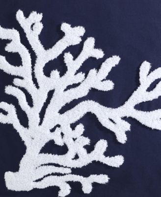 Coral Cotton Square Decorative Pillow, 20" x 20"