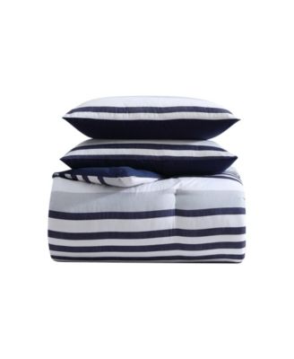 Palm Coast Stripe 7-Pc. Comforter Set, Queen
