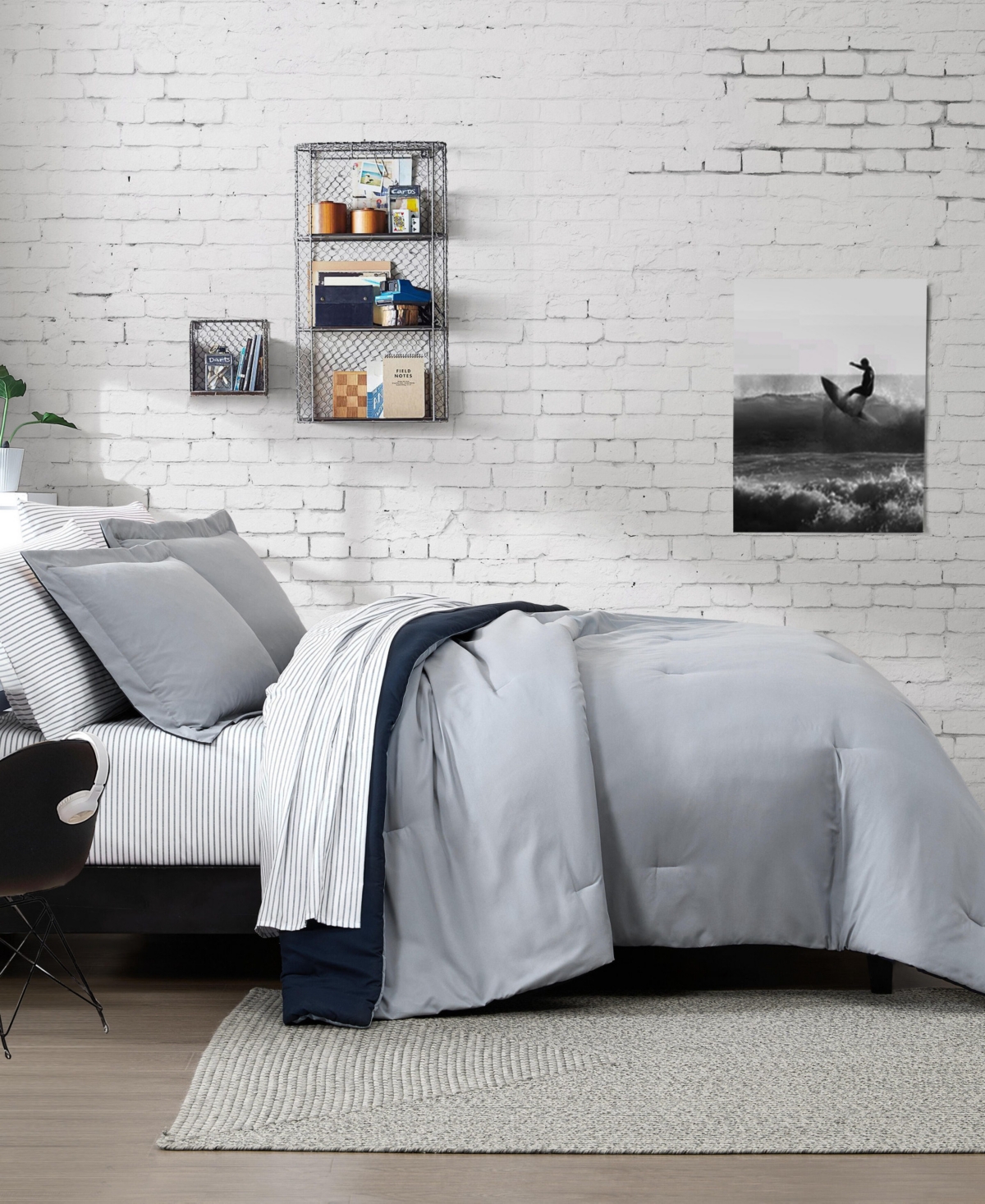 Nautica Hayes Solid Reversible 7-Pc. Comforter Set