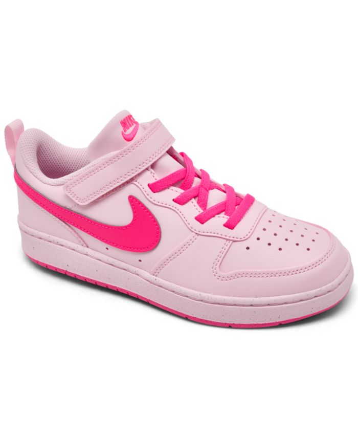 Nike Little Kids Court Borough Low Recraft Fastening Strap Casual