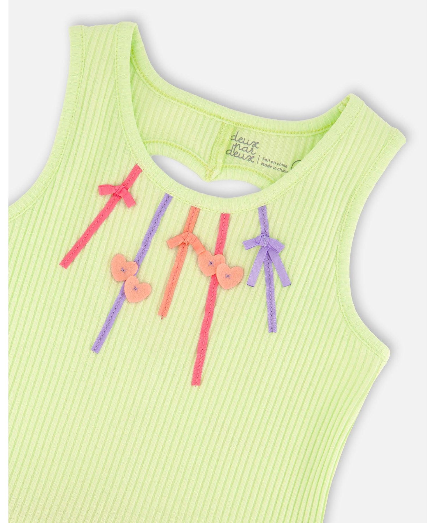 Big Girls Sleeveless Bi-Material Dress
