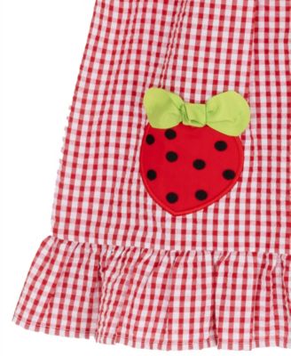 Girls' 2T-6X Gingham Seersucker Dress