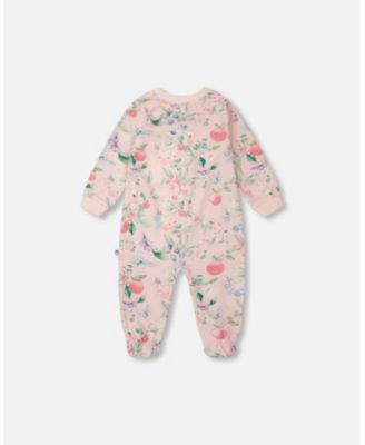 Baby Girls Cotton Jersey One-Piece Pyjama Printed Berries