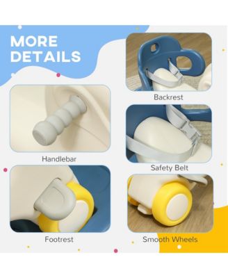 4 in 1 Toddler Rocking Horse with Push Handle and Balance Board