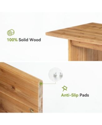 Solid Wood Dining Table for 6, 63 Inches Farmhouse Rectangle Kitchen Dinner Tables for Dining Room, Kitchen, Living Room, Rustic Brown