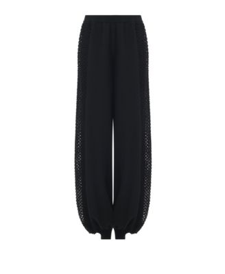 Women's Mesh Detail Knit Trousers