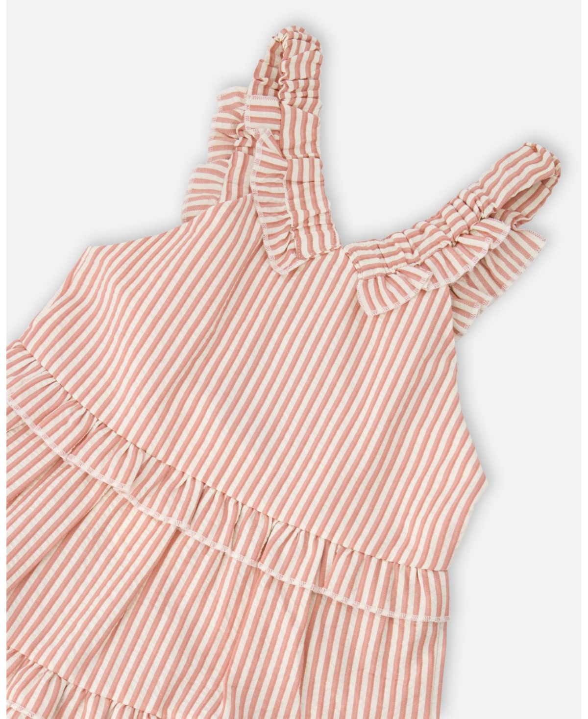 Deux par Toddler Girls Poplin and Chambray Dress