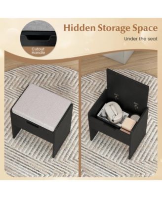 Makeup Vanity Table with Mirror and Lights, Power Outlets, Bedroom Dressing Desk