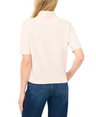 Women's Tie Neck Front Button Cardigan