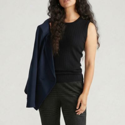 Plus Size Savvy Fine Knit Sweater Shell