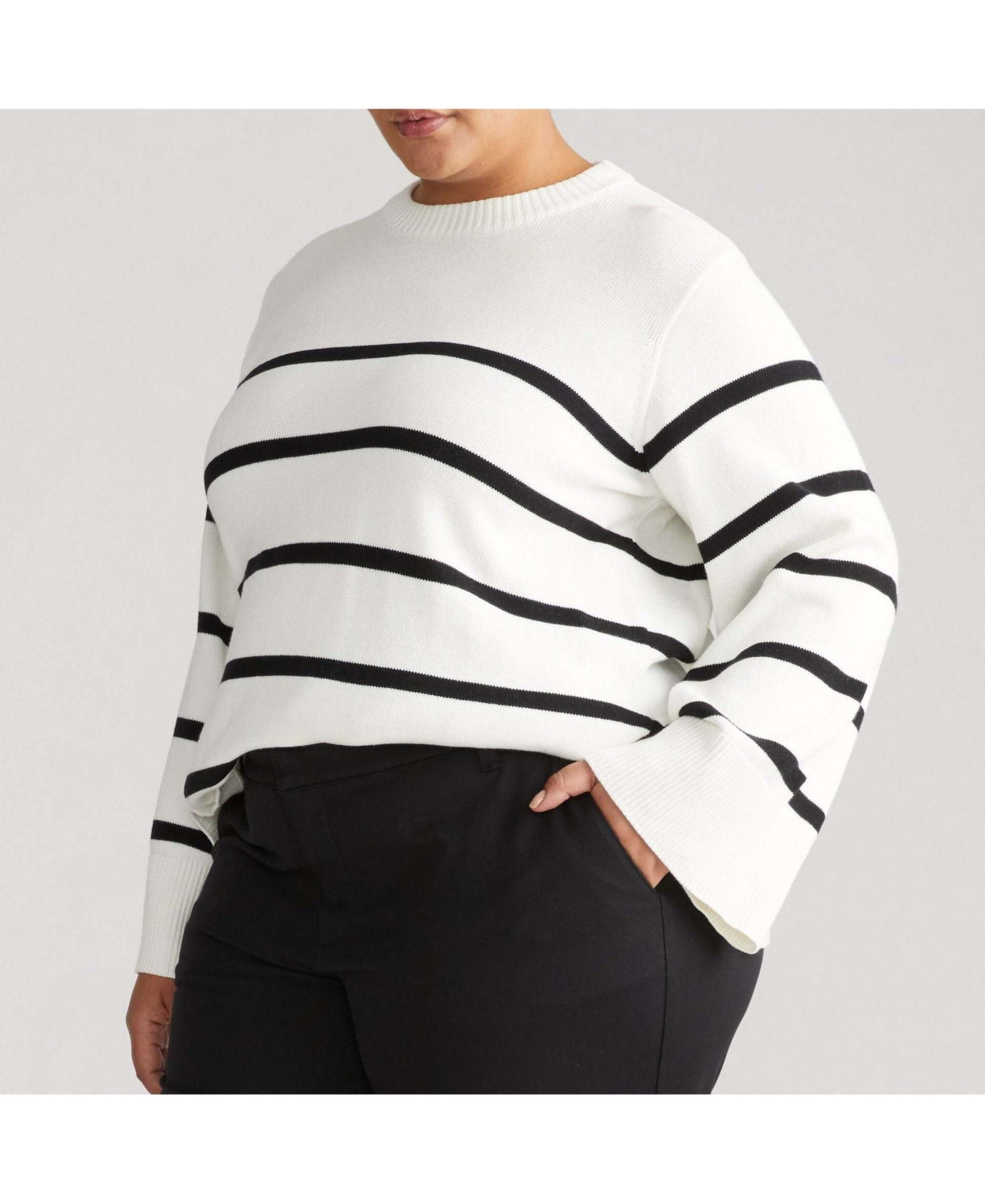 Universal Standard Plus Wide Sleeve Cotton Sweater