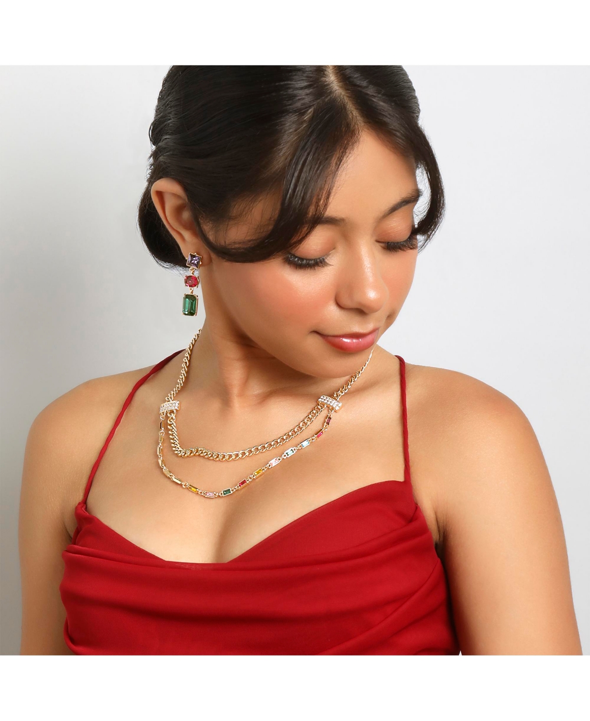 Bcbg Generation Multi-Gem Drop Earrings