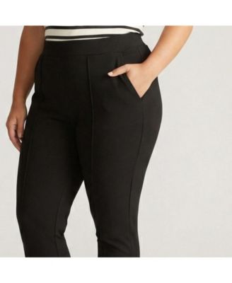 Plus Size Moro Pintuck Pocket Ponte Pants