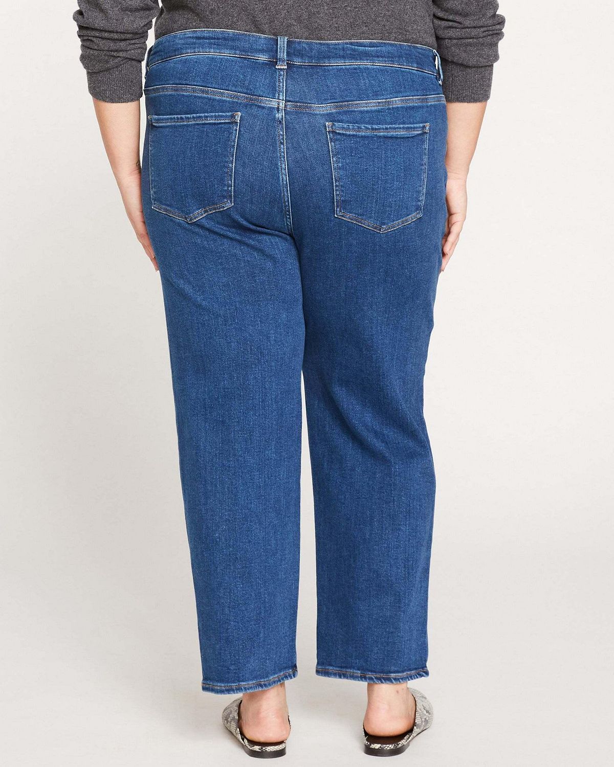 Universal Standard Women's High Rise Straight Leg Jeans 28 Inch view 2 — MAYCSS fashion products