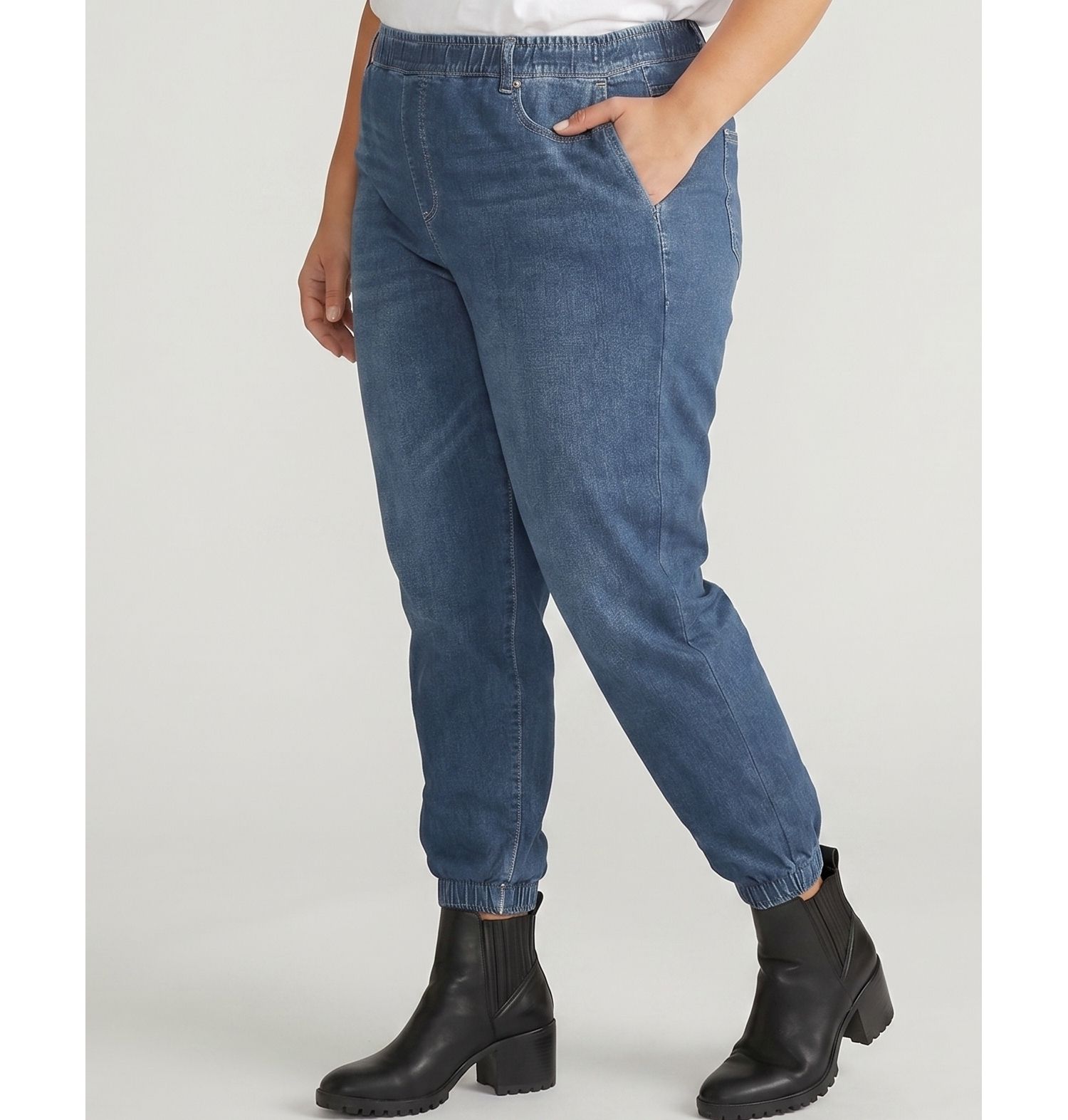 Plus Size Sweatpant Jogger Jeans