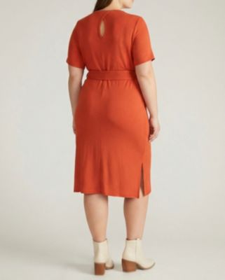 Plus Size TravelKnit Belted Dress