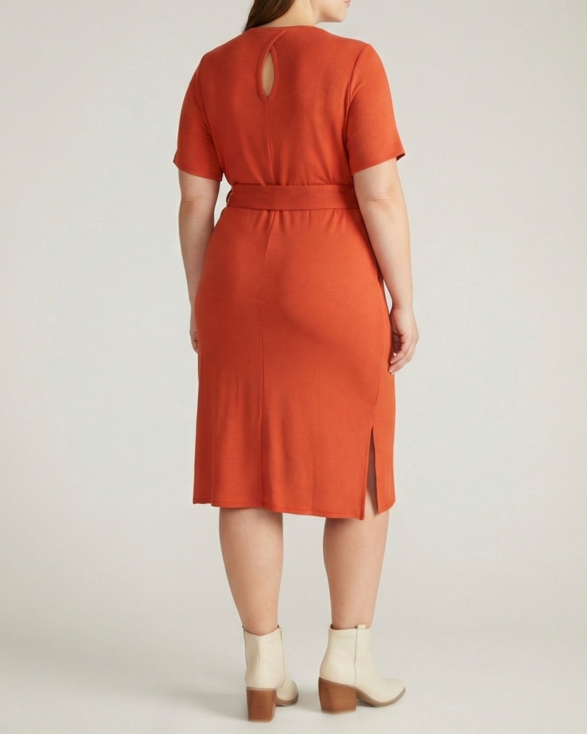 Universal Standard Plus TravelKnit Belted Dress