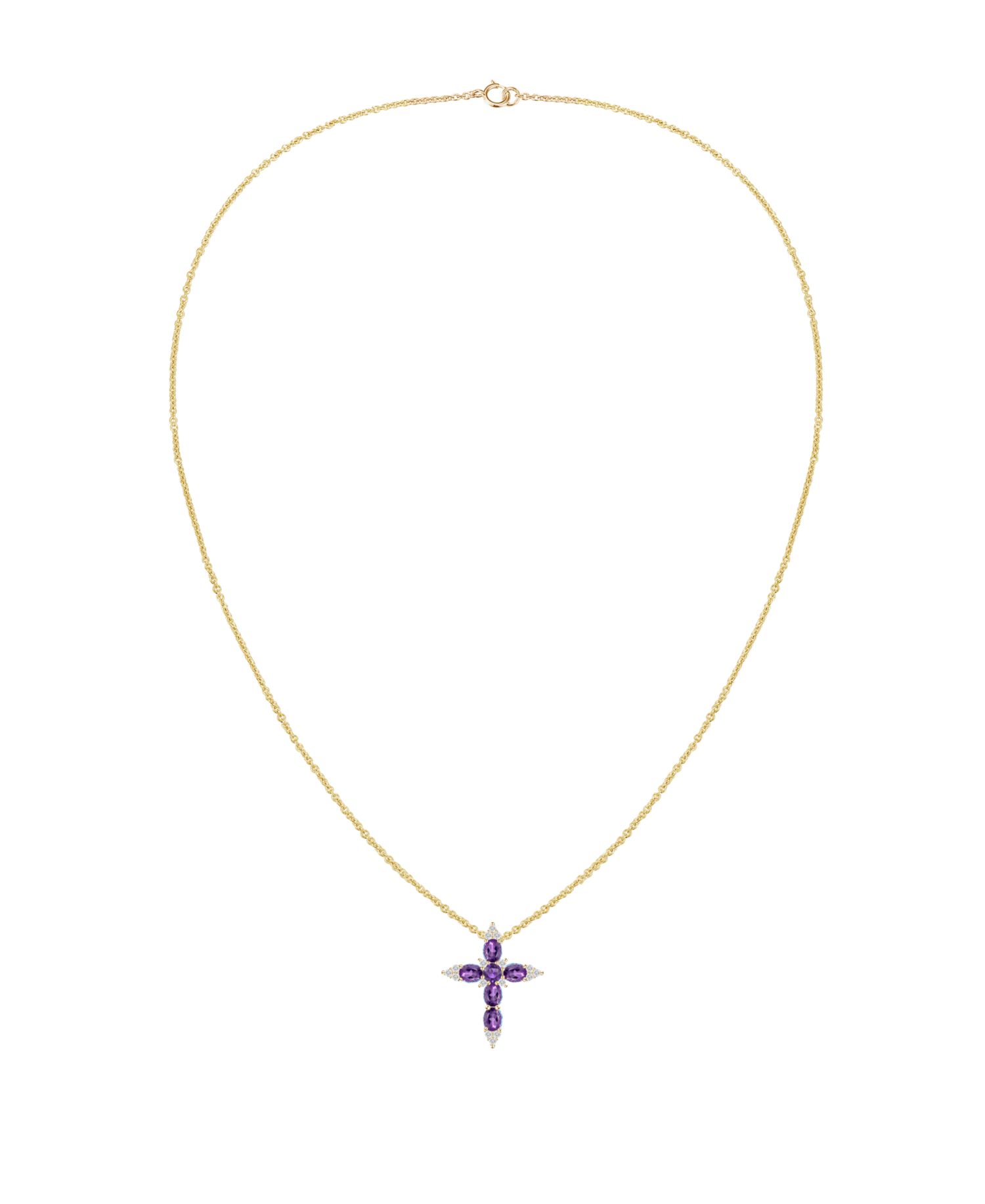 Multi-Gemstone Pendant Necklace in 14k Gold Over Sterling Silver (Also in Sterling Silver)
