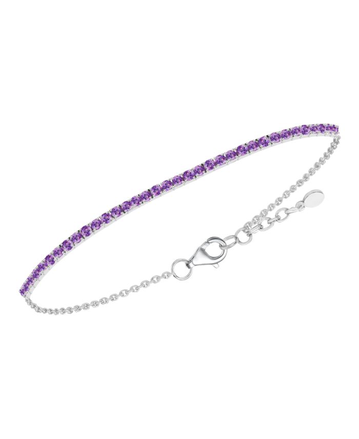 Multi-Gemstone Bracelet in Sterling Silver