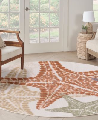 Aloha ALH28 7'10"x7'10" Round Area Rug