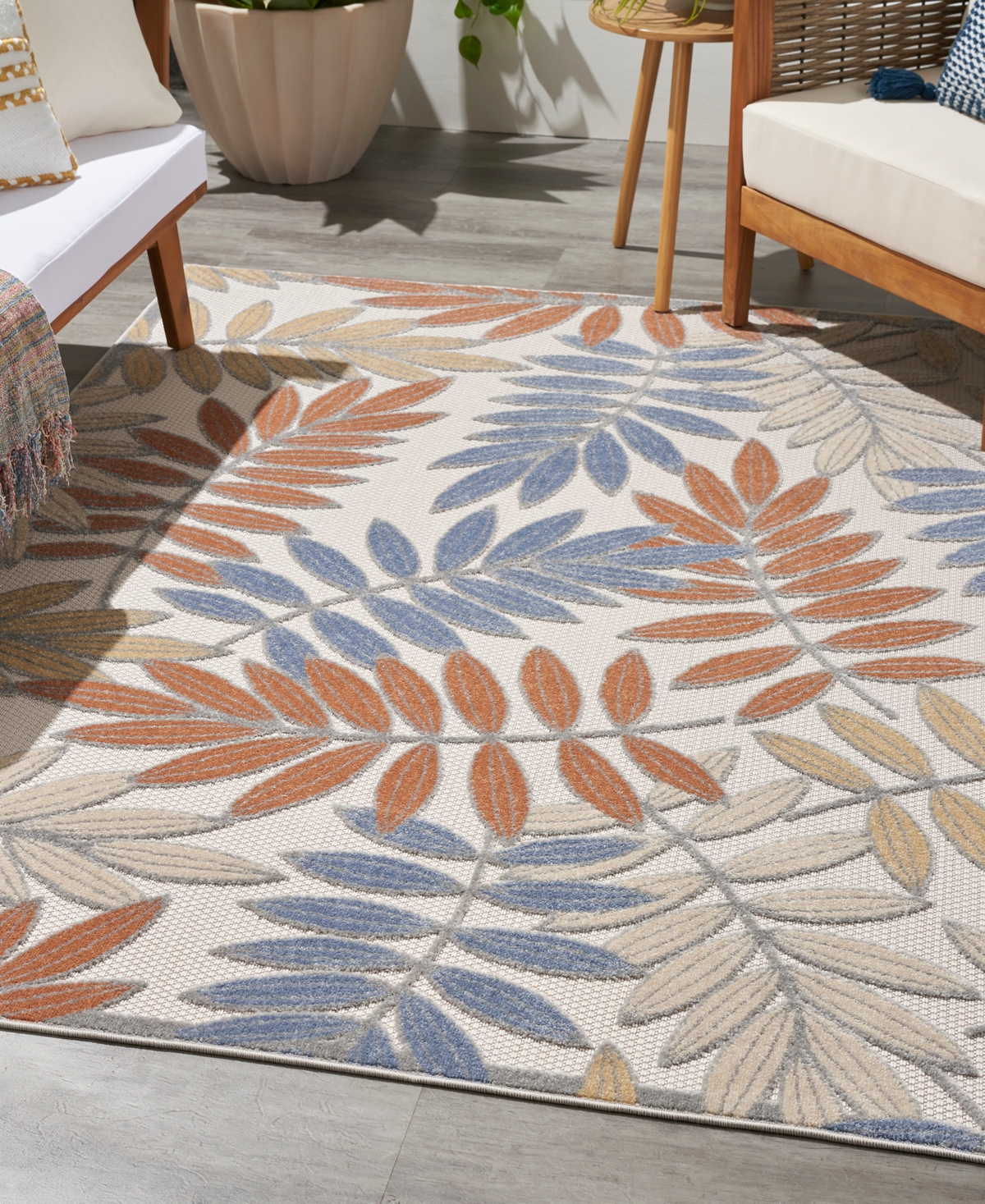 Nourison Home Aloha ALH18 3'6"x5'6" Area Rug