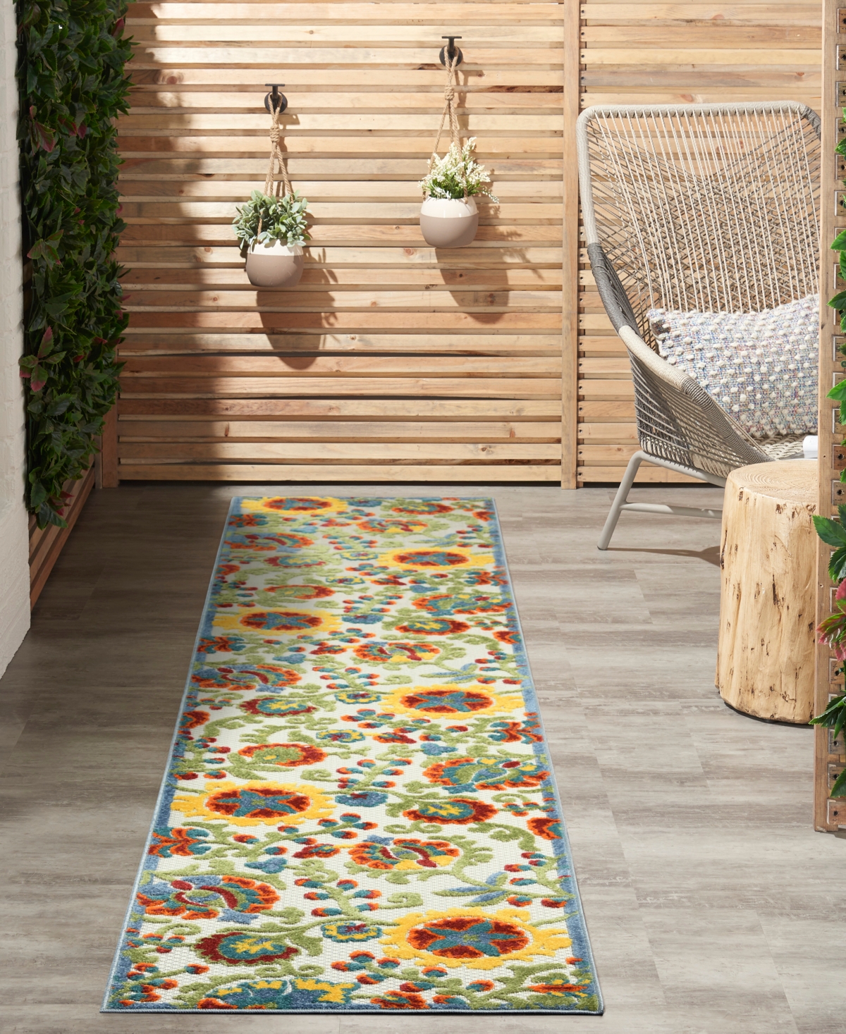 Nourison Home Aloha ALH17 2'3" x 12' Runner Rug