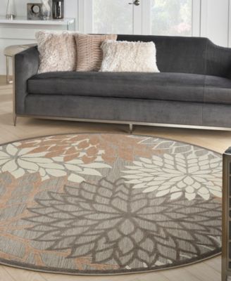 Aloha ALH05 7'10" x 7'10" Round Outdoor Area Rug