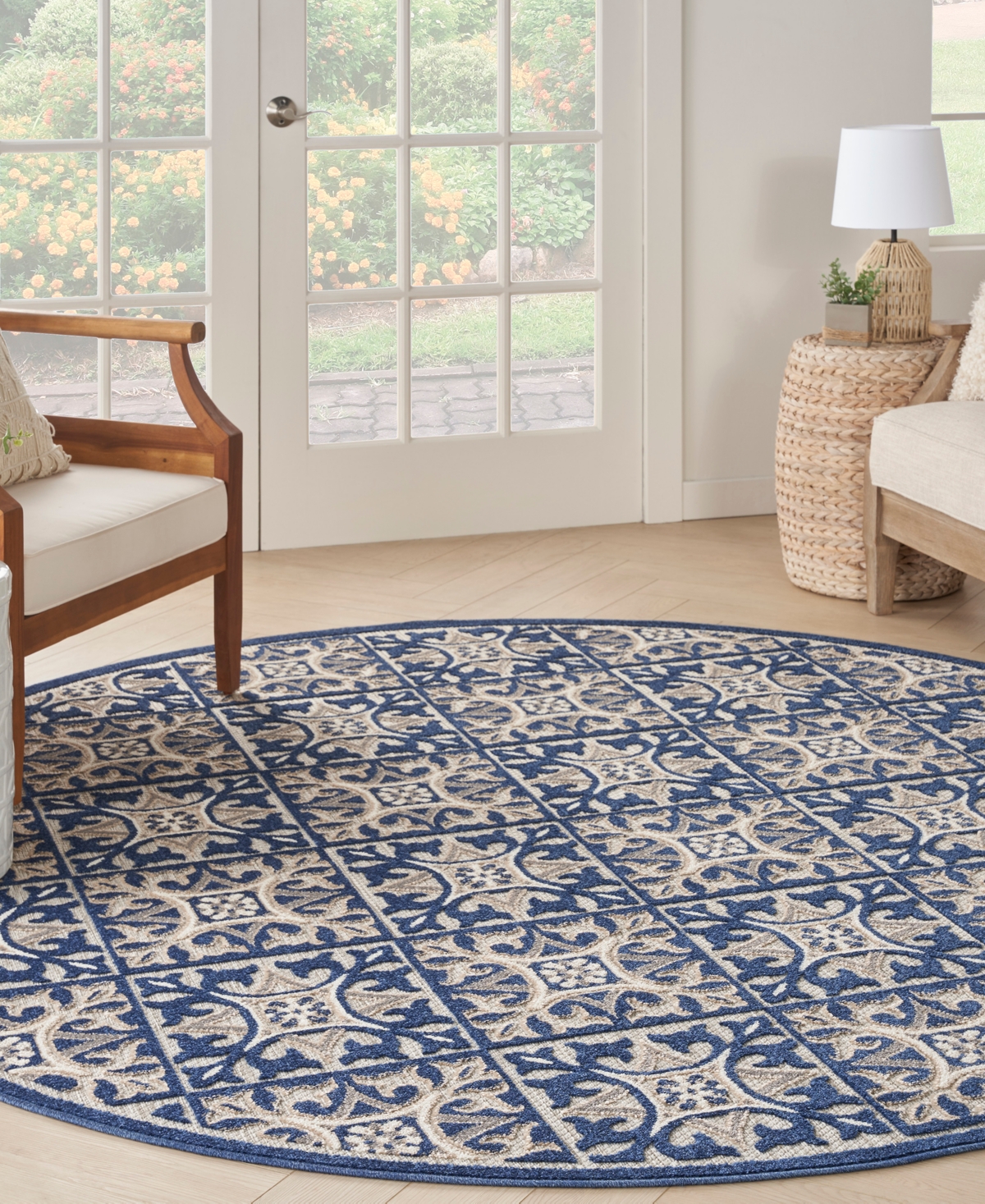 Nourison Home Aloha ALH34 7'10"x7'10" Round Area Rug