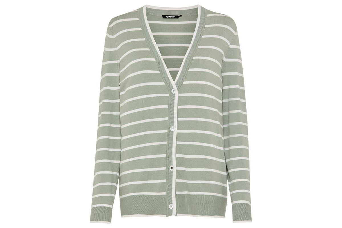Olsen Women's Striped Cardigan